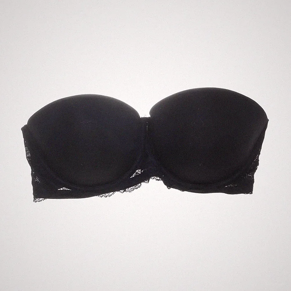 Calvin Klein, Bandeau-BH, Größe: 70D, Schwarz, Elasthan/Polyamid, Damen #Rkv