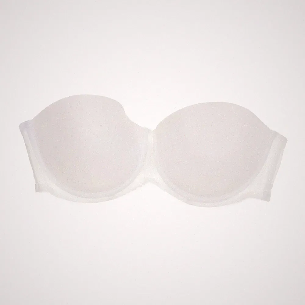 Calvin Klein, Bandeau-BH, Größe: 75B, Weiß, Elasthan/Polyamid, Einfarbig #nSL