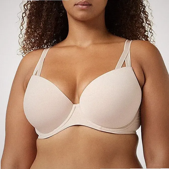 Calvin Klein Damen Bügel Push-Up BH LIFT DEMI Unterwäsche Beige Größe Gr 85E ✅