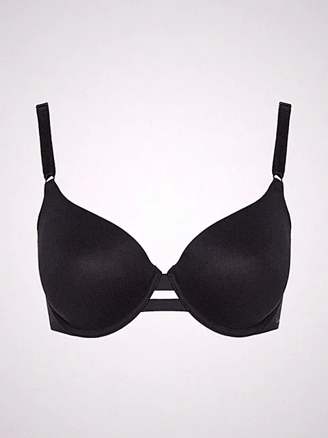 Calvin Klein Damen Unterwäsche BH T-Shirt Bra 70D Schwarz 000QF1184E001