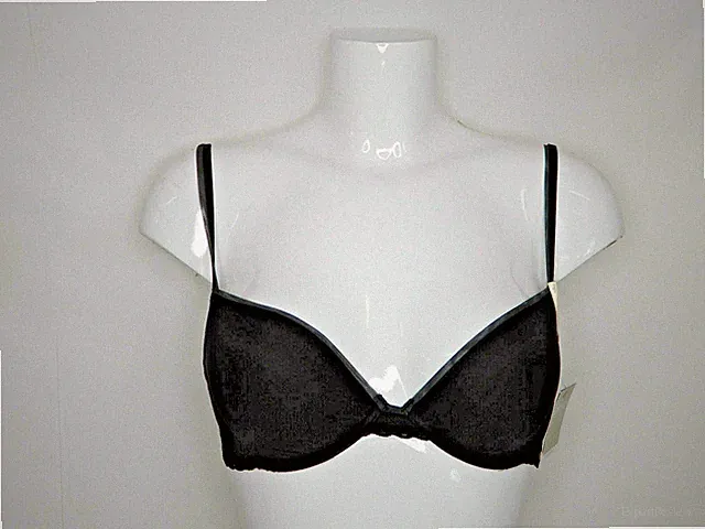 Calvin Klein F3366E -001 Black T-Shirt Push-Up BH Schwarz Gr. 65E (k43)