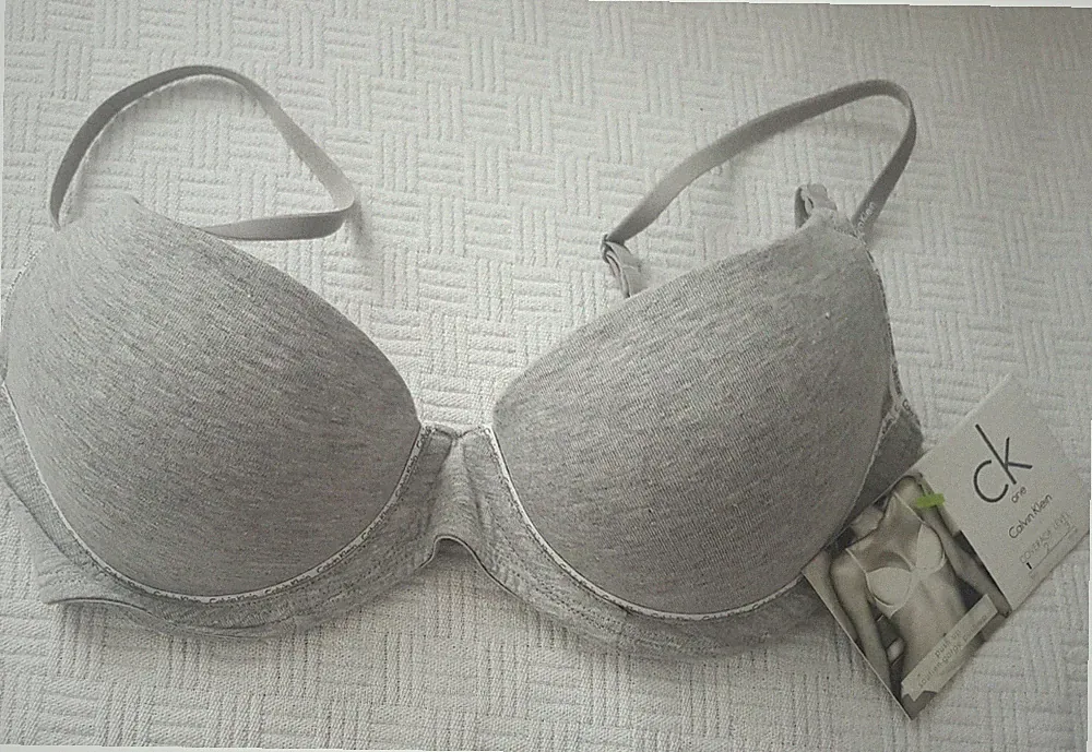 Calvin Klein Push UP BH F1027H-020 grau Cotton Gr. 70C *NEU mit Etikett*