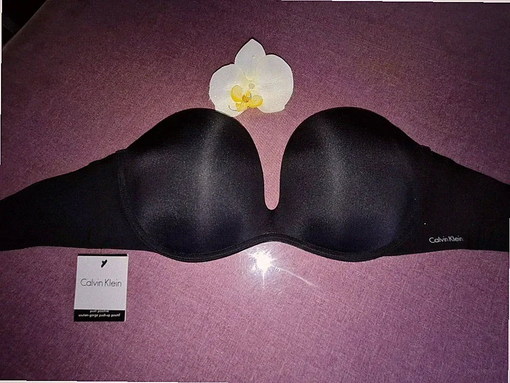Calvin Klein Push Up-BH schwarz Multifunktion Träger trägerlos 75D NEU