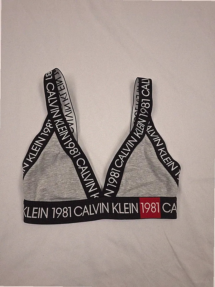Calvin Klein Sport BH S Grau
