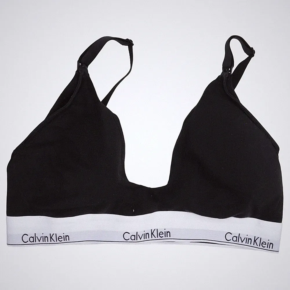 Calvin Klein, Still-BH, Größe: XL, Schwarz/Weiß, Baumwolle/Elasthan/Modal #hjO