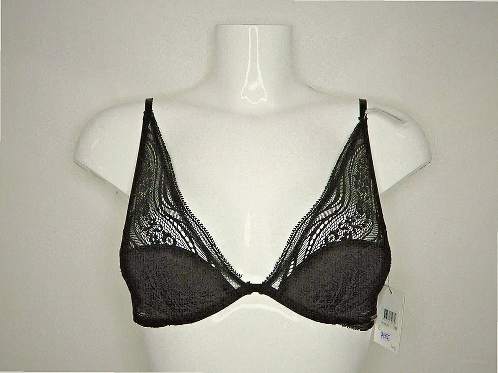 Calvin Klein Zauberhafter Triangel BH F3797E-001 Schwarz (K42)