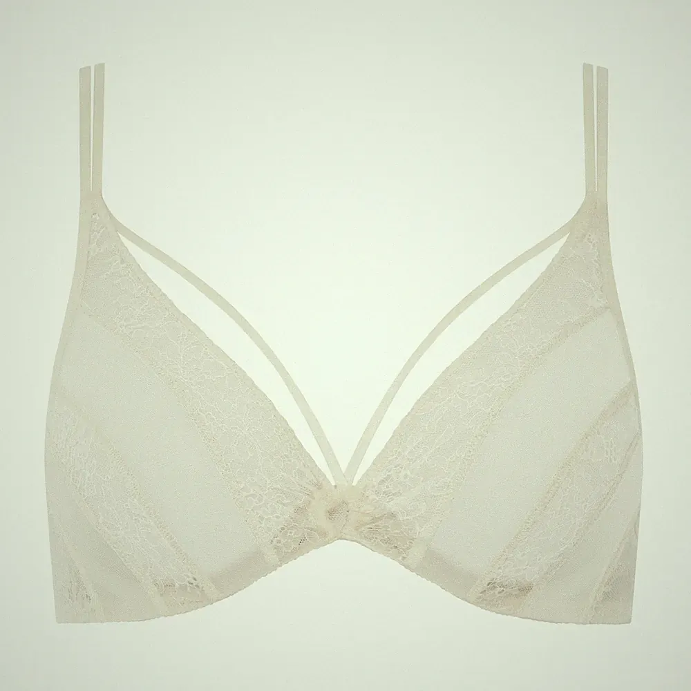 Chantal Thomass Bügel-BH ungefüttert creme Gr. 75 D 85 C NP 125 €