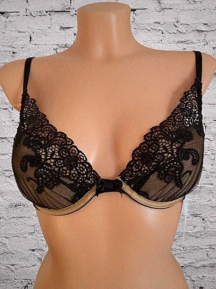 Chantelle BH 2171 Palazzo schwarz gold 70B Push up herausnehmbar