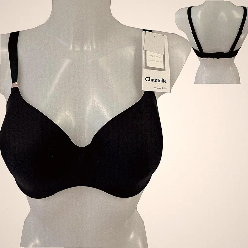 Chantelle Damen BH mit Bügel nahtlos absolute Invisible Gr. 70D Schwarz