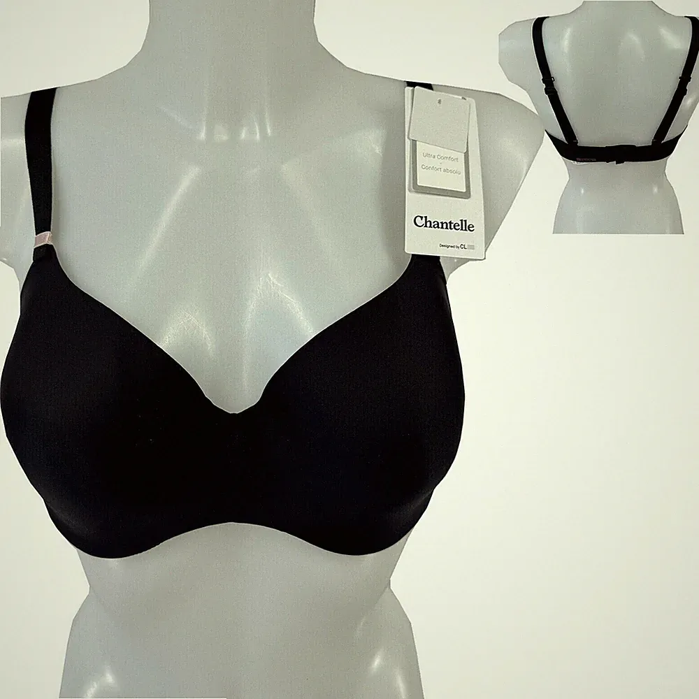 Chantelle Damen BH mit Bügel nahtlos absolute Invisible Gr. 70E Schwarz