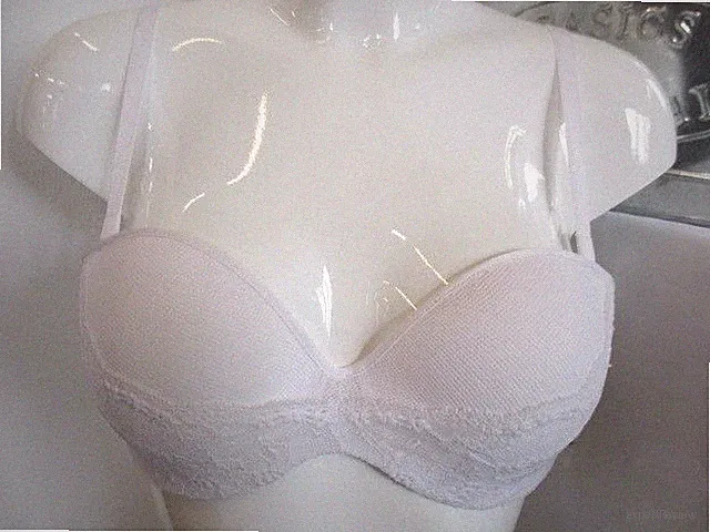 Chantelle Idole 1735-10 Weiss Bandeau BH abnehmbare Träger (K28)