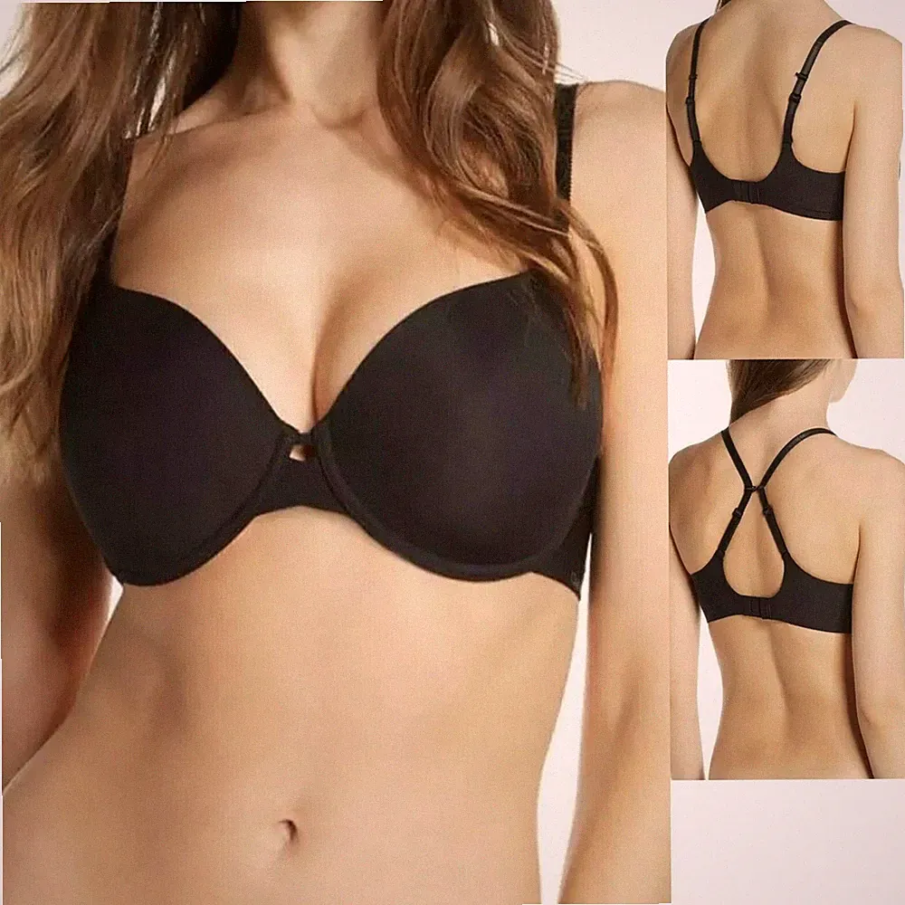 Chantelle Modern Flex Damen BH mit Bügel T-Shirt-BH Gr. 65F Schwarz