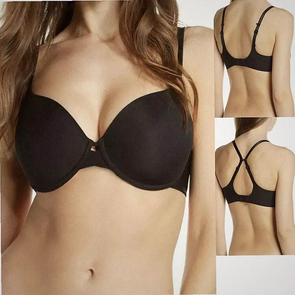 Chantelle Modern Flex Damen BH mit Bügel T-Shirt-BH Gr. 75E Schwarz