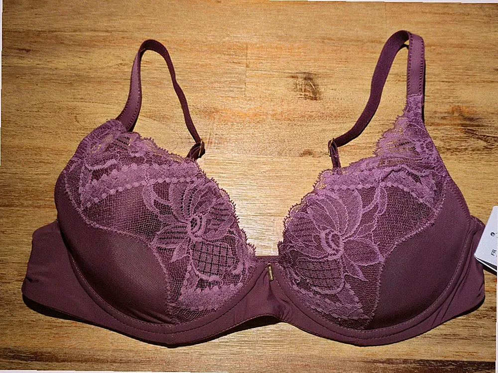 CHANTELLE Orangerie Dream Plunge-BH + Bügel 17Q2, Gr. 70 G, pflaume, NEU+ETIKETT