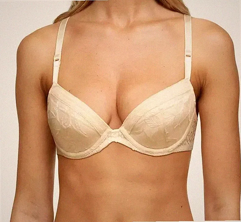 Chantelle réaumur PUSH-UP Bh mir Bügel Beige , Grün Neu