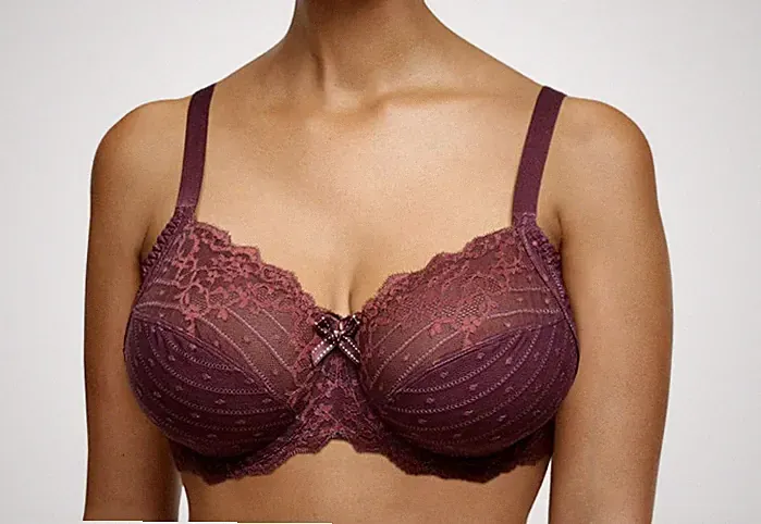 Chantelle Rive Gauche Minimizer Ungepolserter BH mit Bügel und Spitze Lila Neu