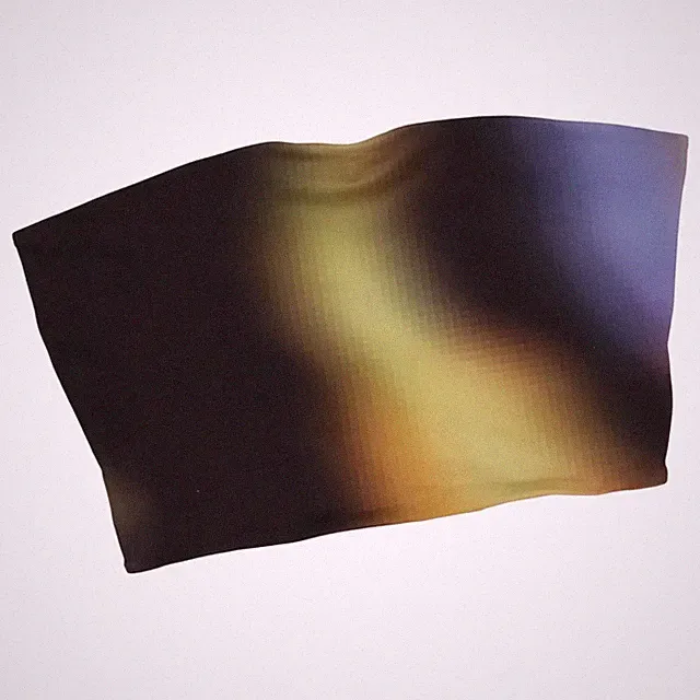 Clockhouse, Bandeau-BH, Größe: M, Schwarz/Gelb/Blau, Elasthan/Polyester #WNv