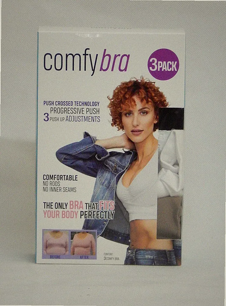 Comfy Bra - Nahtlose BHs Größe (L= 34/36) Damen BH 3er Set Bustier ohne Bügel
