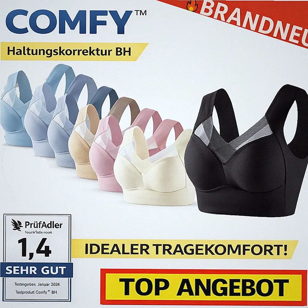 Comfy™ Haltungskorrektur BH Bügellos Damen Stütz BH Komfort Push-Up Support Bra