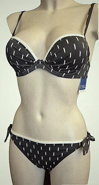 CYELL SWIM Bikini Top Push-UP Bügel-BH SET Gr.70C UK 32C + Tie-Side Slip 38
