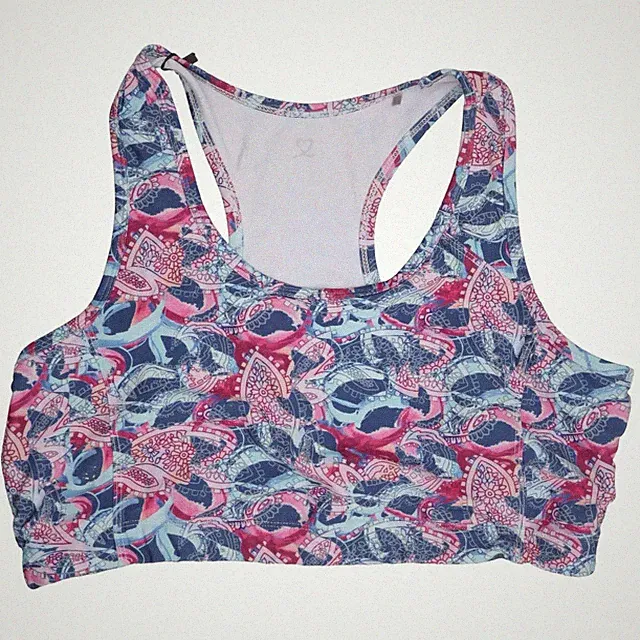 Daily Sports, Sport-BH, Größe: XL, Blau/Pink/Mehrfarbig, Elasthan/Polyester #CvB