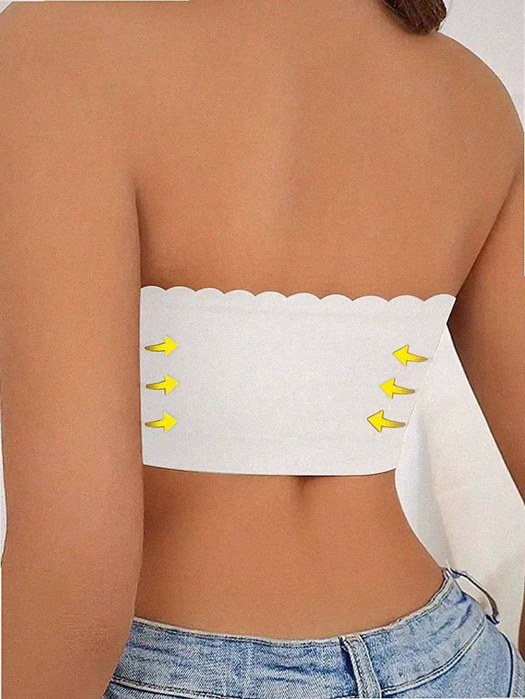 Damen Bandeau BH ohne Träger Bequemer und lässiger Begleiter für jeden Billig24