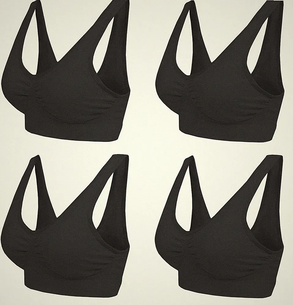 Damen Bequem BH Damen Seamless Sport BH mit Mehrfarben Wohlfühl BH