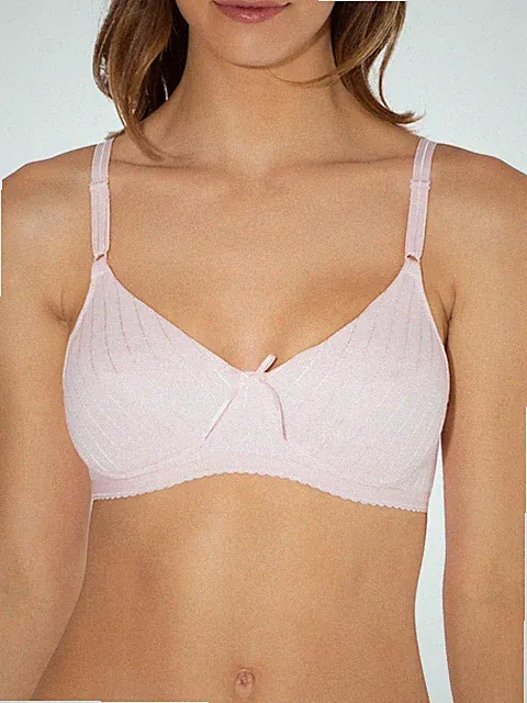 Damen BH ohne Bügel 75B Rosa leicht gefüttert Fruit of The Loom Bittersweet Pink