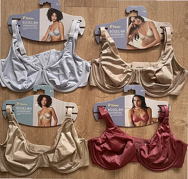 Damen BH Set 4erSet Bügel-BH 85 Cup C Neu