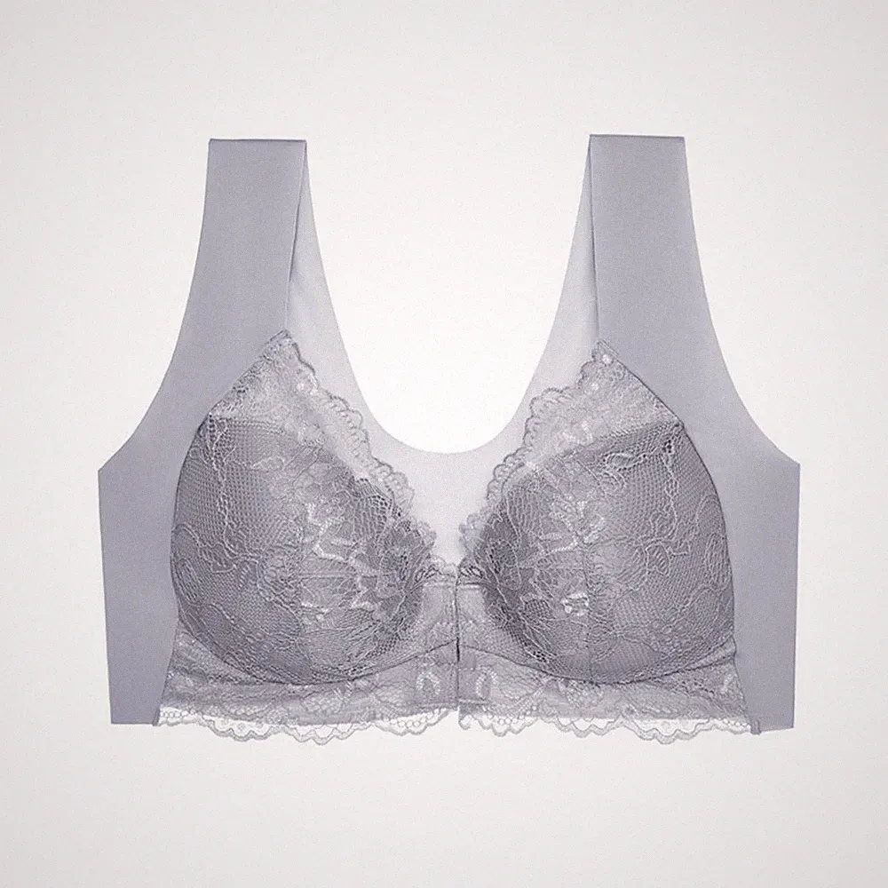Damen BH Vorne Geschlossen Dünn Und Bequem Für Täglichen Tragen Größe M-5XL Casu