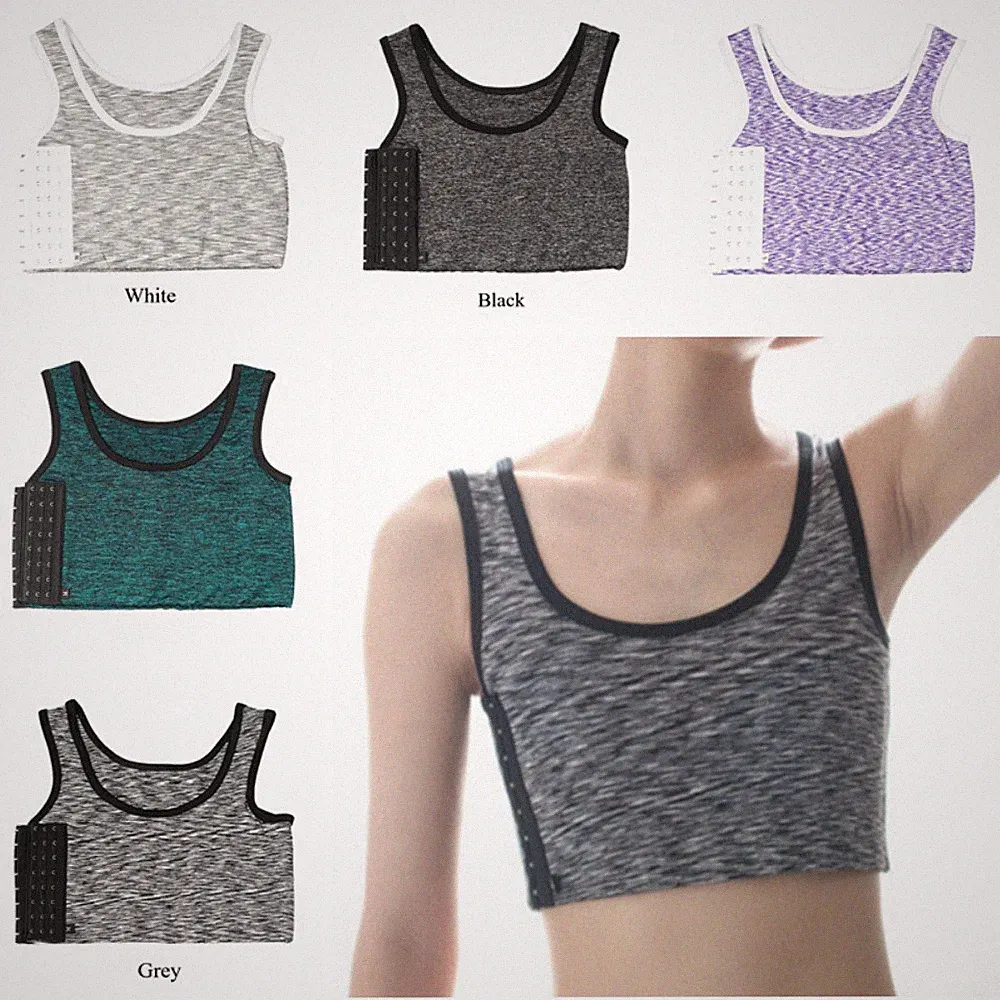 Damen Brust Brust Binder Lesbisch Tomboy FTM BH Basic Westen Crop Tops Freizeit