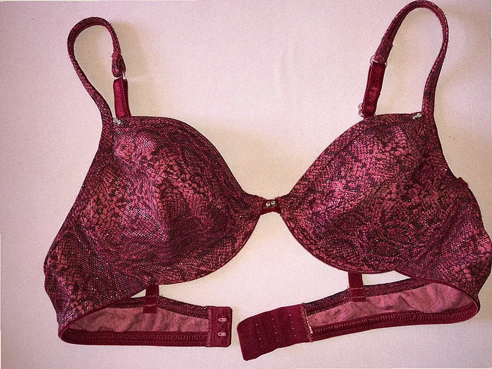Damen Bügel BH 70B V-Ausschnitt Sexy&Modische Bra Schlangenhautmuster mehrfarbig