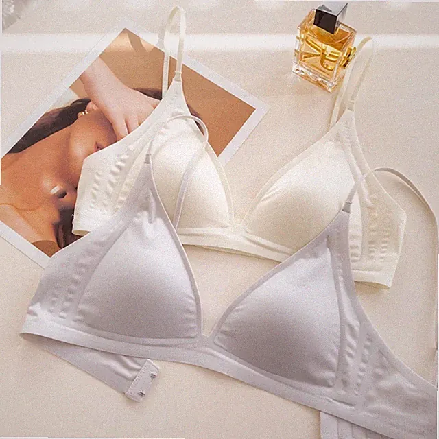 Damen Bügel BH nahtlos dünne Träger 34 Cup hinten Schnalle angenehm zu tragen