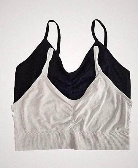 Damen bügelloses Bustier Sport Top BH 2er Gr. S/M + L/XL, Neu !!
