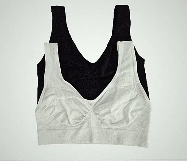 Damen bügelloses Bustier Sport Top BH 2er Gr. S/M, Neu !!