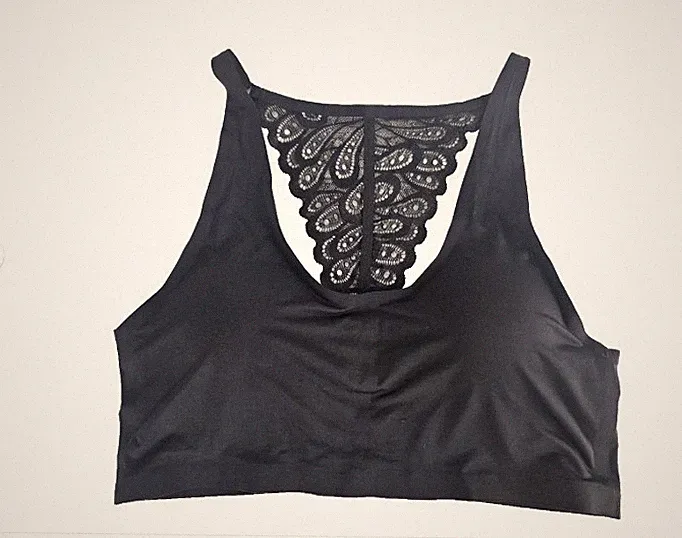 Damen bügelloses Bustier Sport Top BH herausnehmbare Pads Gr.L, Neu !!