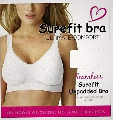Damen Frauen Seamless Comfort BH Pull On Stretch, ungepolsterter BH Größe-S -3XL