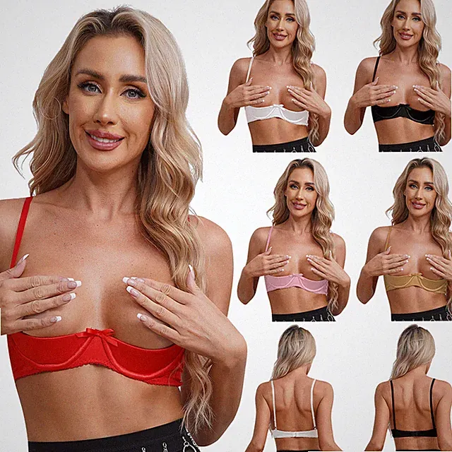 Damen Hebe BH Bustier Push Up Bra Bügel BH Tops Büstenhalter Dessous Unterwäsche