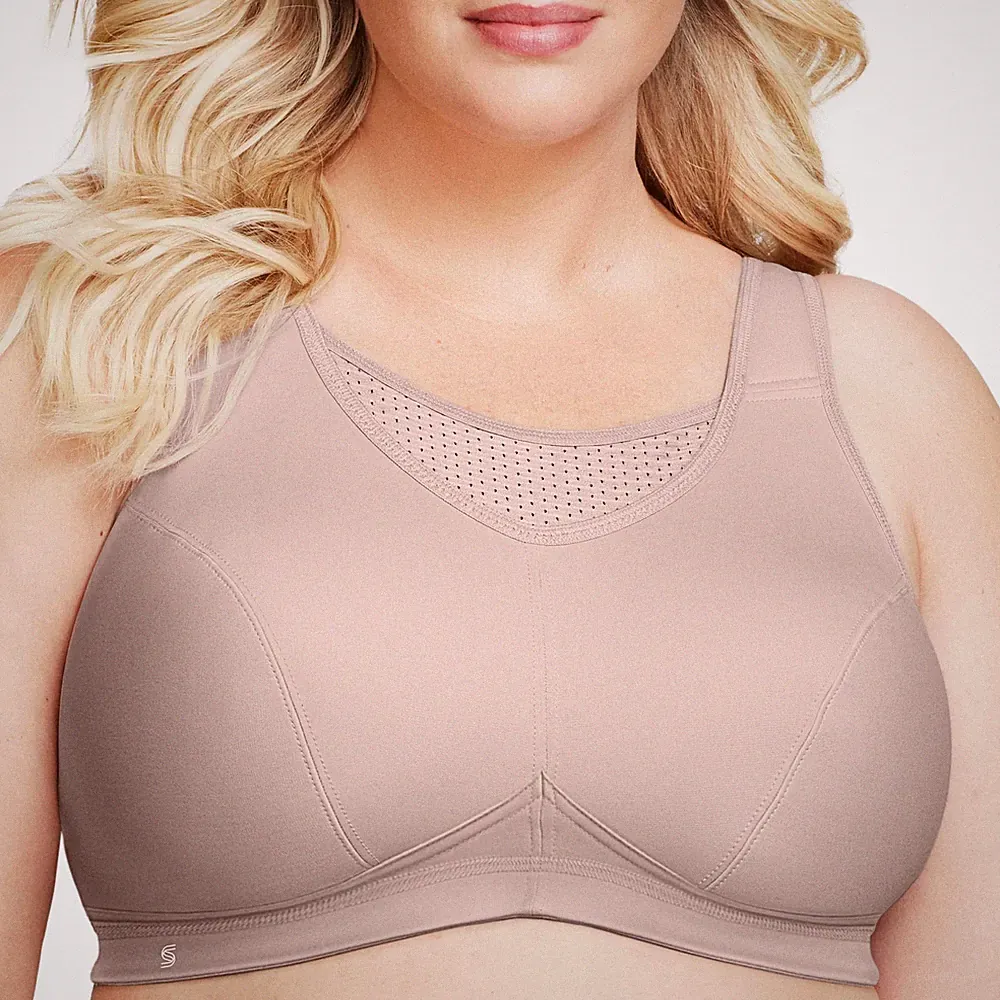 Damen Hochleistungs Bustier SportBH, Roségold,85E