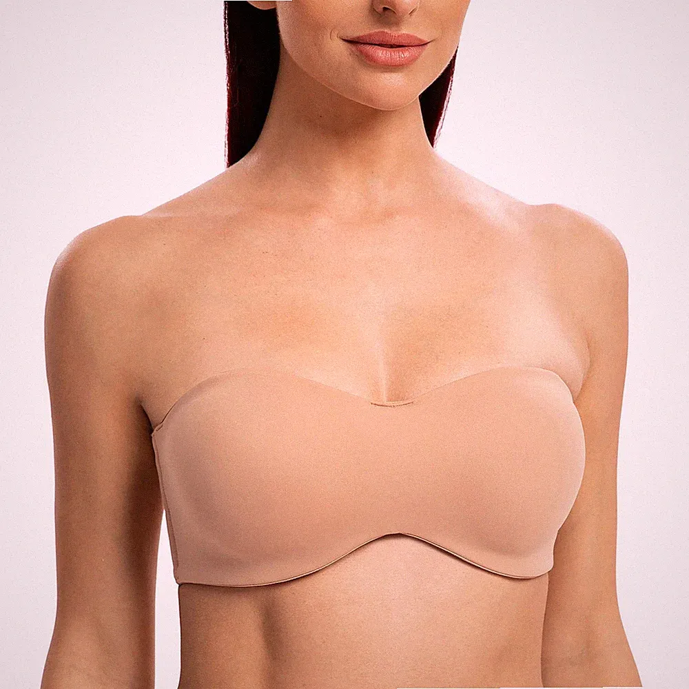 Damen Minimizer BH trägerlos Stirnband eng Übergröße