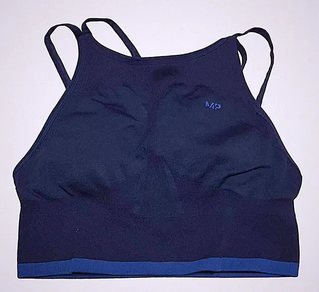 Damen MP Adapt Nahtloser Sport-BH – Tiefblau MYPROTEIN Sport-BHs L
