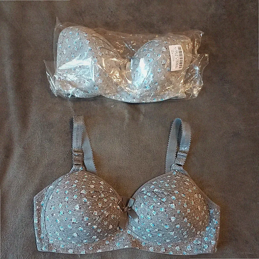 Damen Push-up BH (2er-Pack), in Dunkelgrau & Hellgrau , Cup C /D