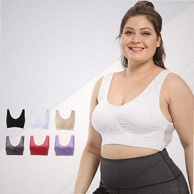 Damen Push up Sport BH Bra Unterwäsche Slim Fitness Yoga Bustier Tops Übergröße