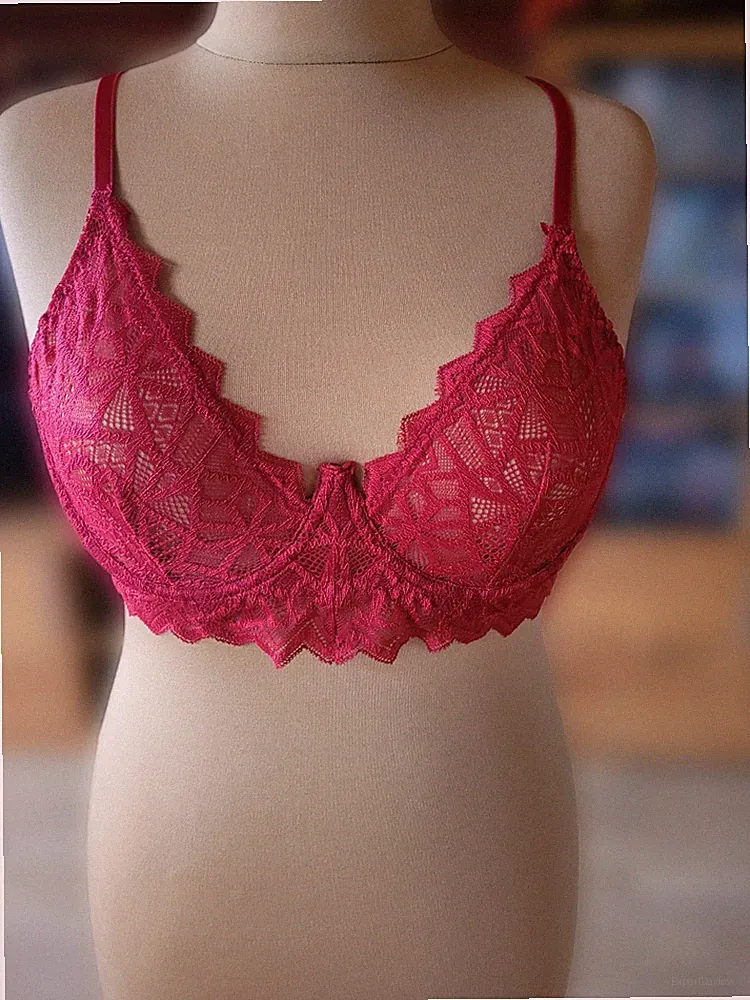 Damen Shein BH sexy rot Spitze XL große Größen plus size