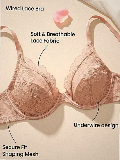 Damen Spitzen Bügelloser BH Elegante Lingerie für jeden Tag Billig24