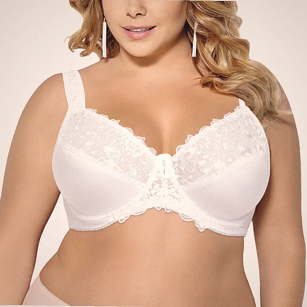 Damen Spitzen Minimizer-BH mit Bügel Große Größen Stütz-BH 70-120 B C D DD F G H