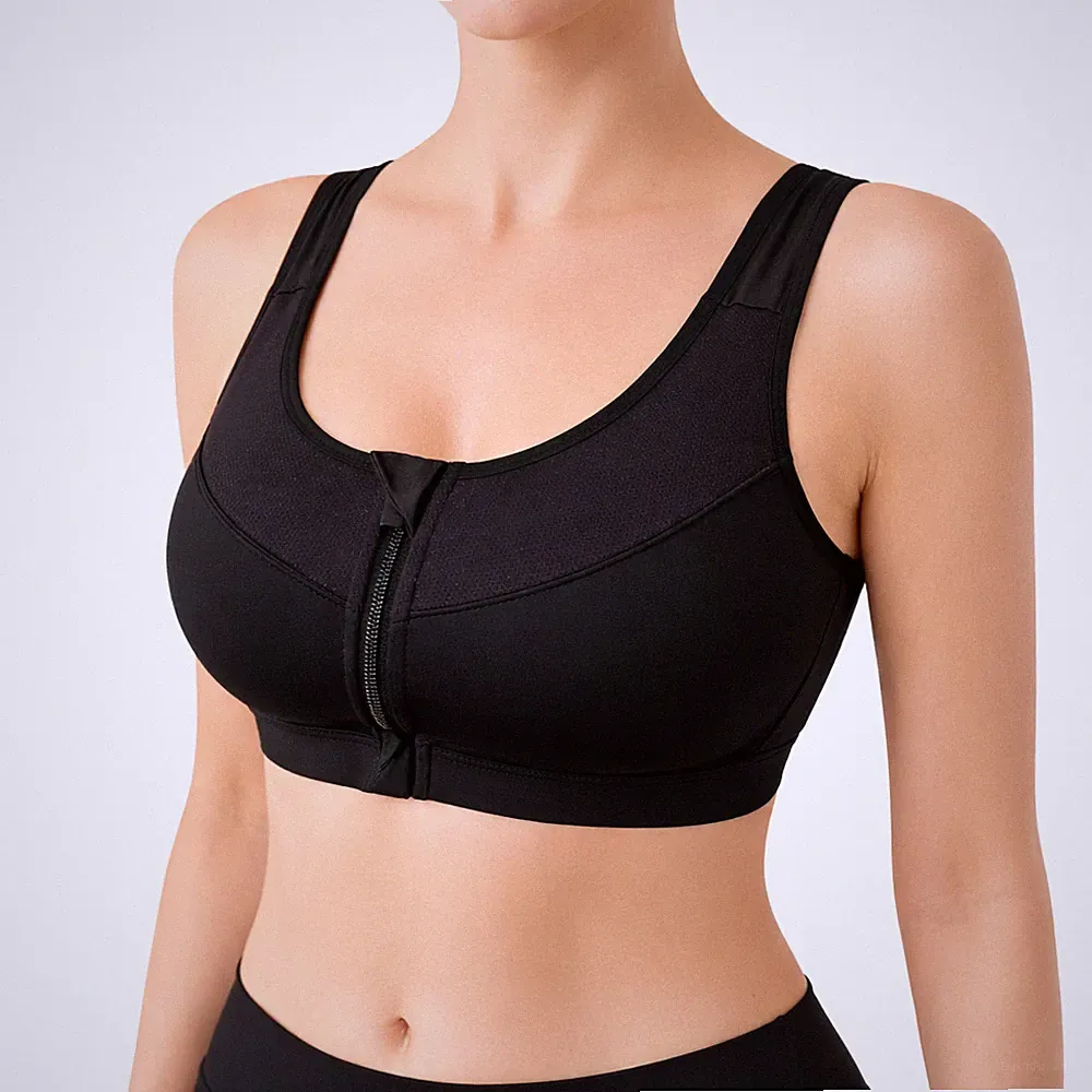 Damen Sport BH Bustier ohne Bügel atmungsaktiv Yoga Fitness Bra elastisch