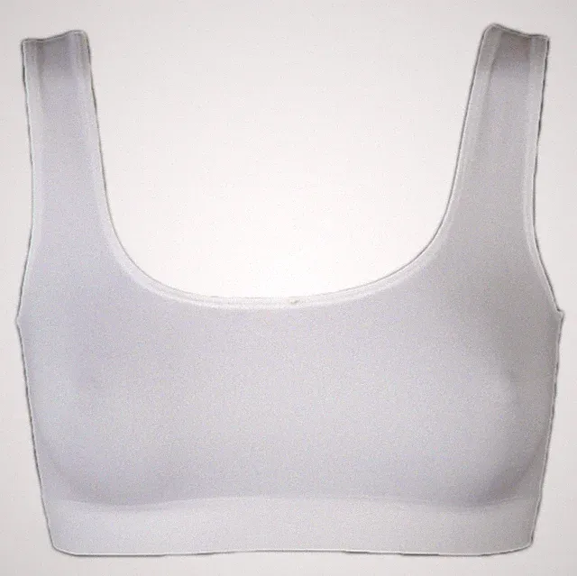 Damen Sport BH Bustier Top nahtlos ohne Bügel Bra Unterwäsche Mieder Organza