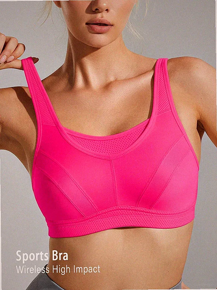Damen Sport BH für große Größen, kabellos und ungepolstert mit Billig24