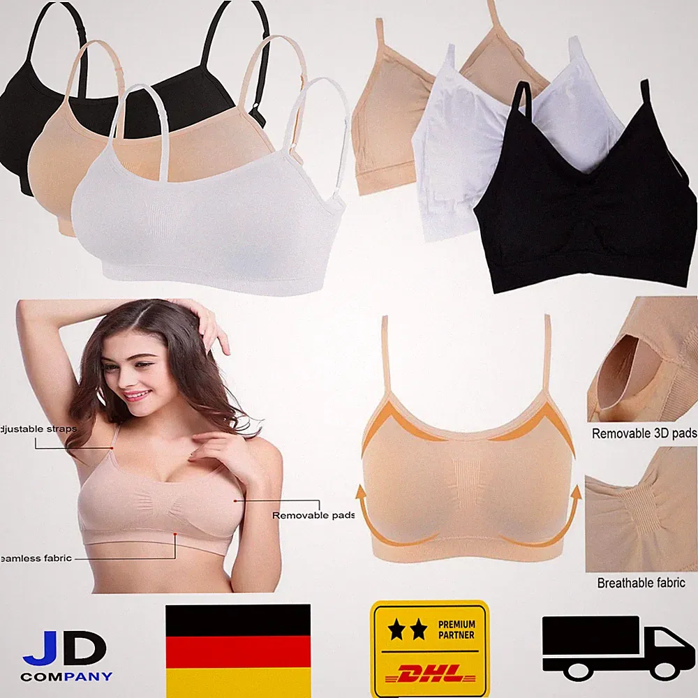 Damen Sport BH Nahtlos Komfort Bralette Weste Stil 100 120